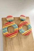 Round Shape Dangle Earrings by Trendsi
