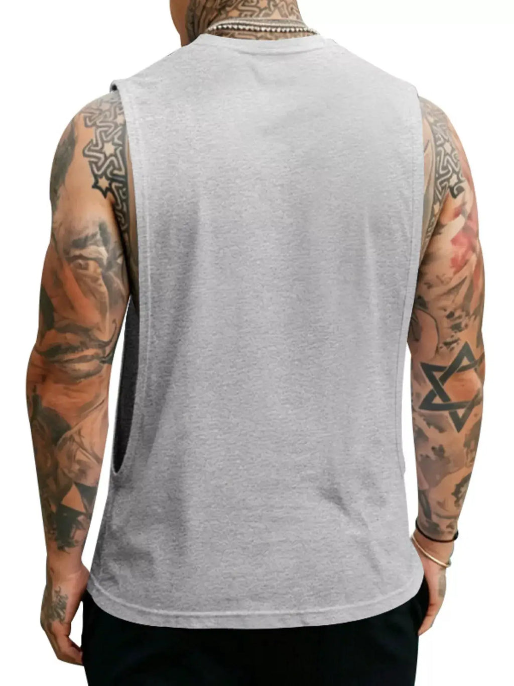 Men's Full Size Round Neck Tank Top Plus Size by Trendsi