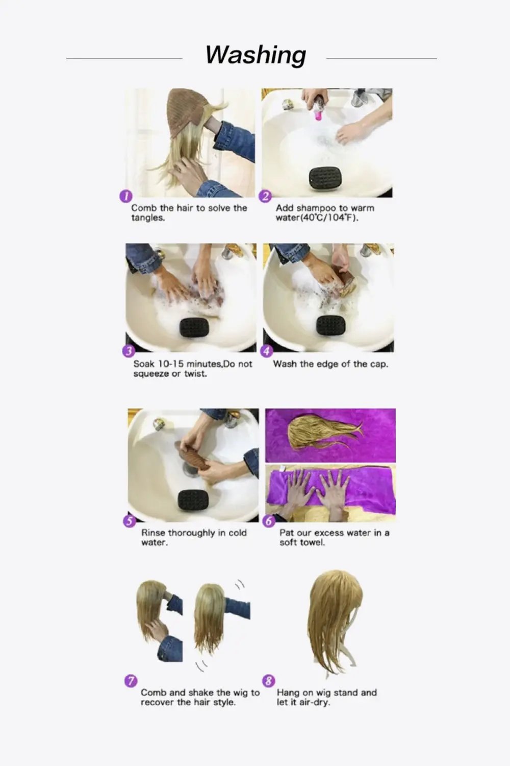 Full Machine Made Long Wigs 26'' by Trendsi