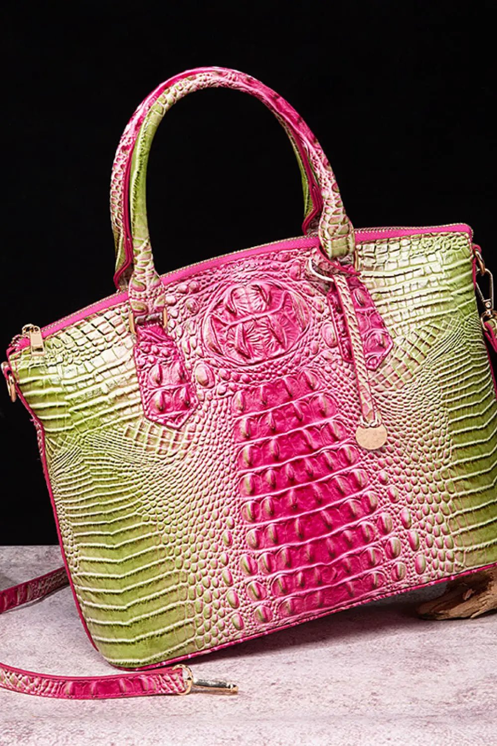 Gradient PU Leather Handbag by Trendsi