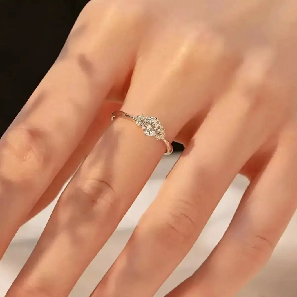 1 Carat Moissanite 925 Sterling Silver Ring by Trendsi