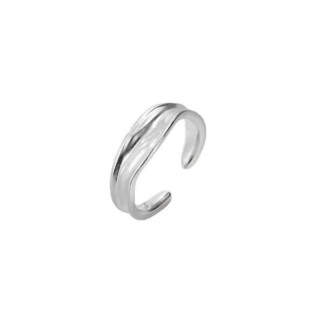 925 Sterling Silver Open Ring by Trendsi