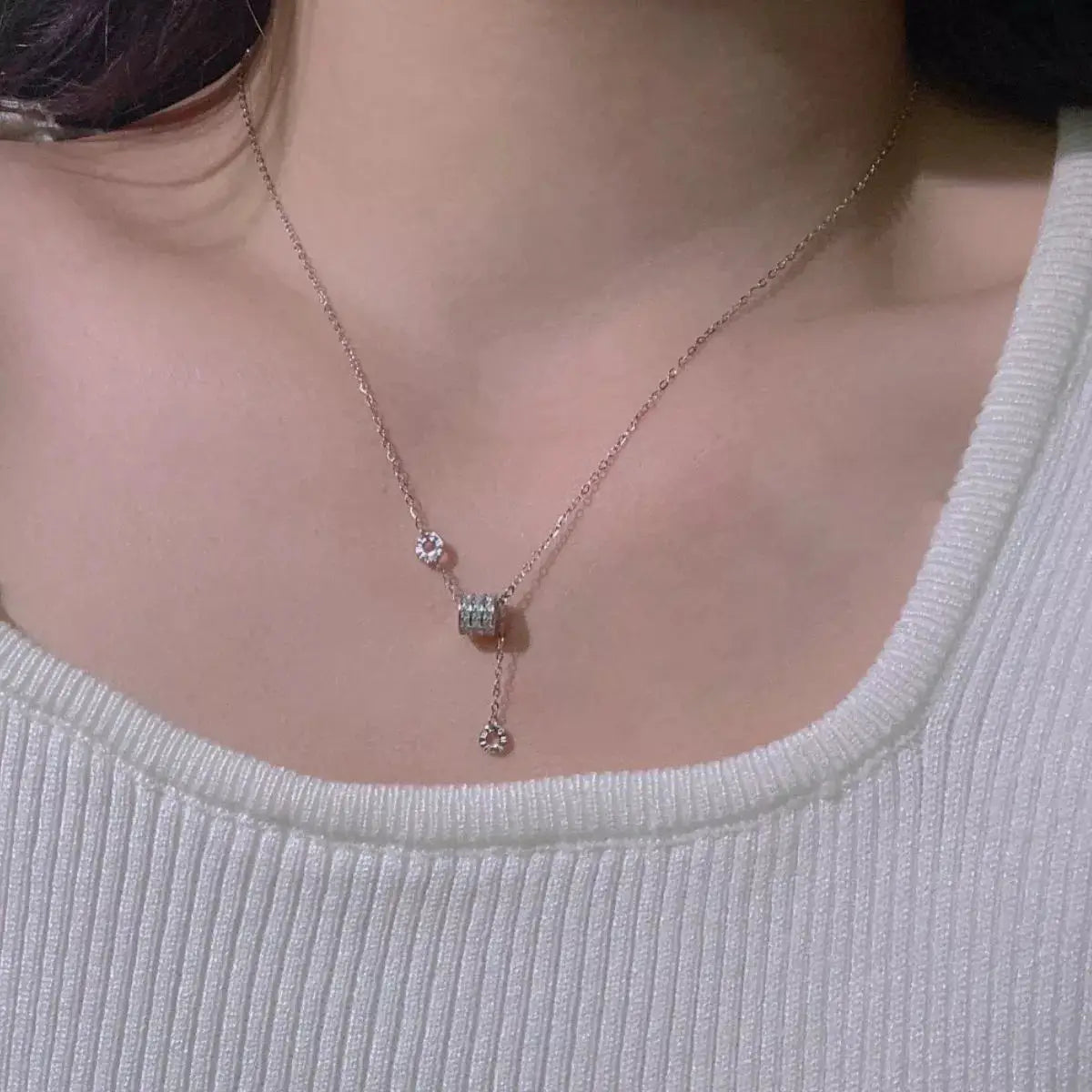 925 Sterling Silver Chain Necklace by Trendsi