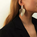 Leaf Shape Dangle Earrings by Trendsi