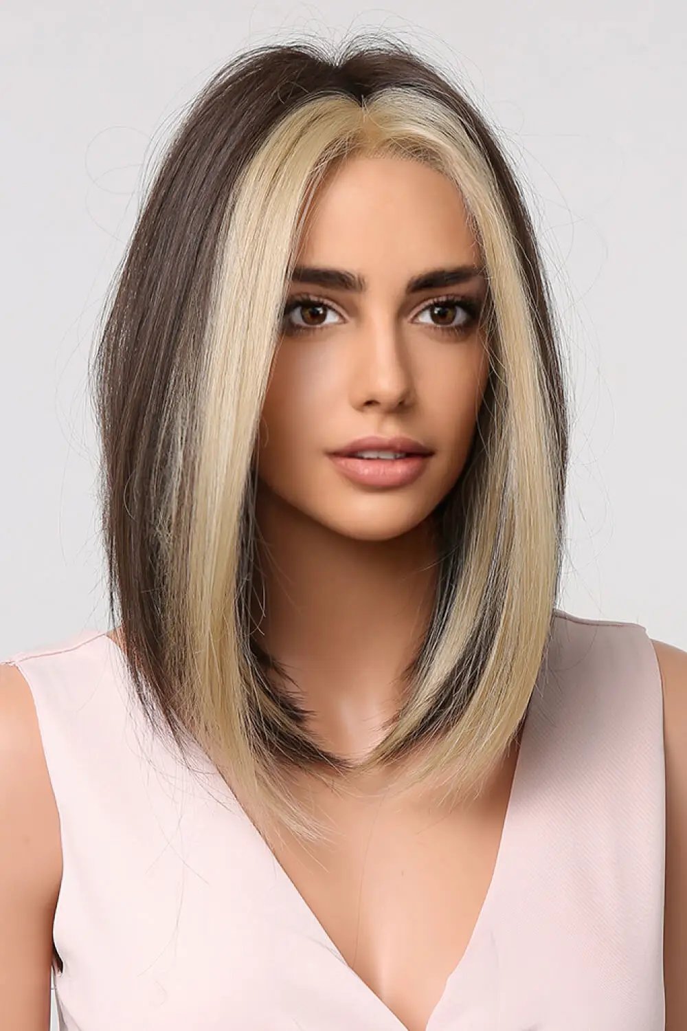 13*1" Full-Machine Wigs Synthetic Mid-length Straight 9" by Trendsi