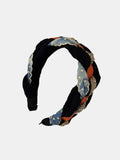 Denim Braided Wide Headband by Trendsi