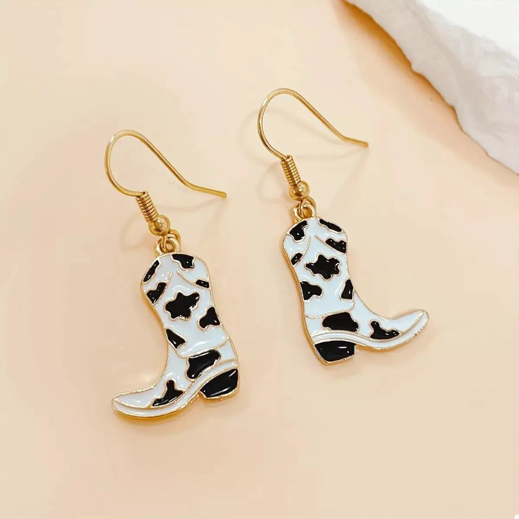 Cowgirl Boot Dangle Earrings by Trendsi