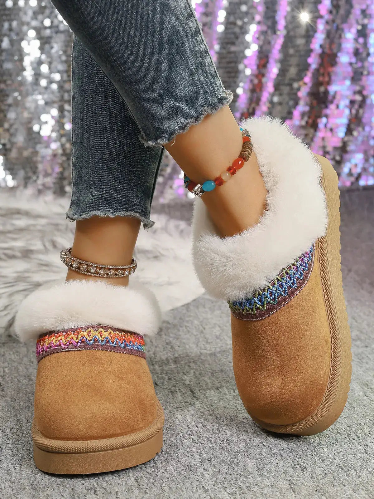 Round Toe Platform Boots by Trendsi