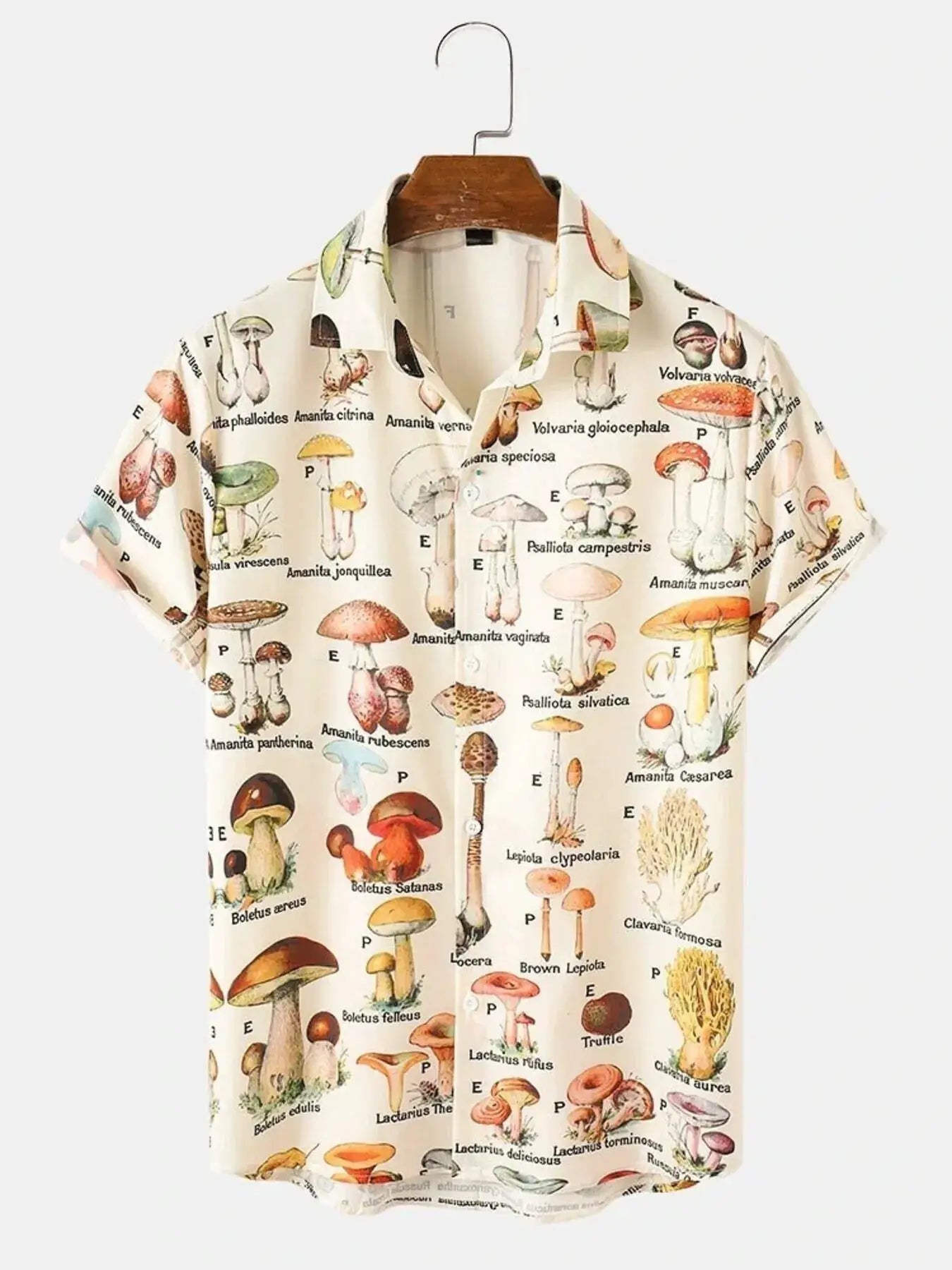 Men's Full Size Printed Button Up Shirt Plus Size by Trendsi