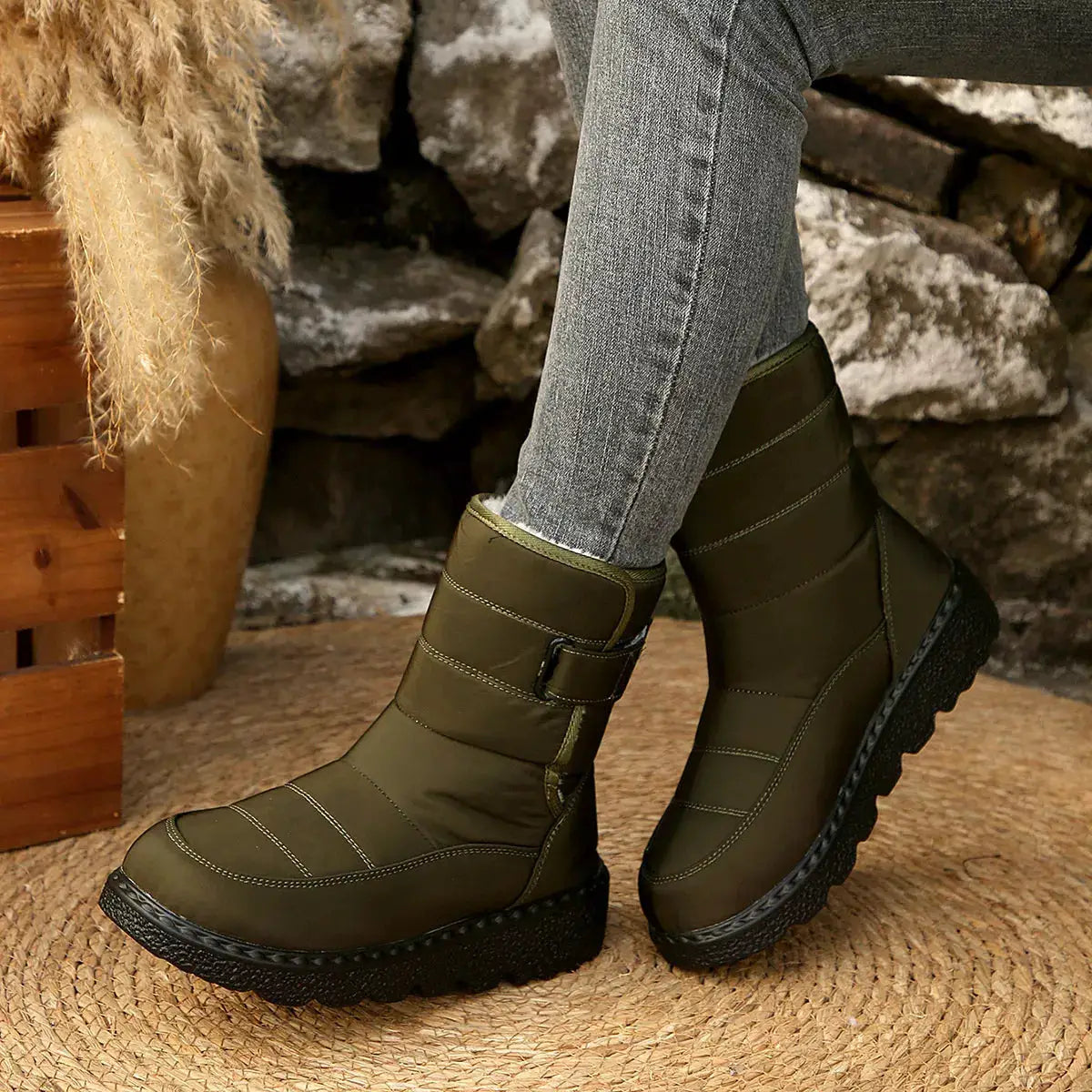 Round Toe Platform Boots by Trendsi