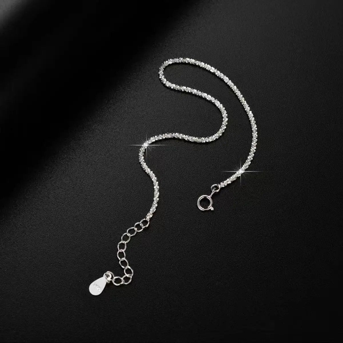 925 Sterling Silver Chain Adjustable Bracelet by Trendsi