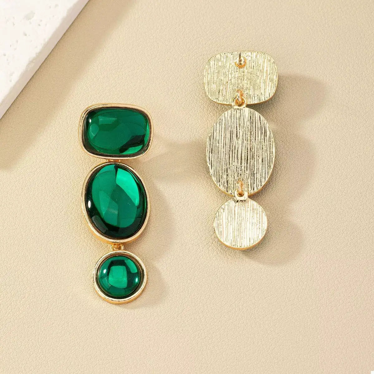 18K Gold-Plated Alloy Resin Drop Earrings by Trendsi