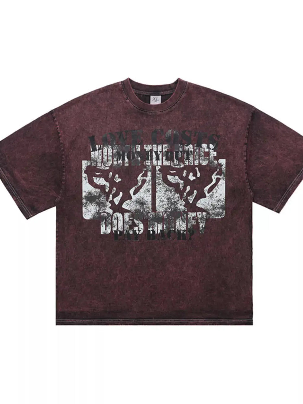Men's Vintage Washed Graphic Short Sleeve T-Shirt by Trendsi