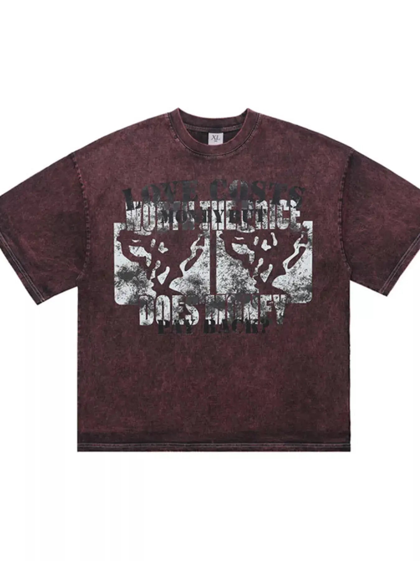 Men's Vintage Washed Graphic Short Sleeve T-Shirt by Trendsi