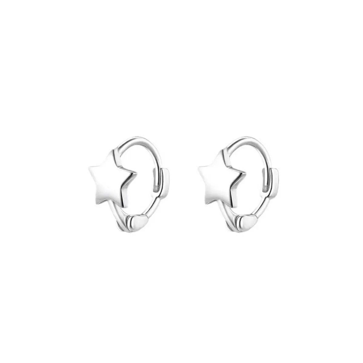 925 Sterling Silver Star Earrings by Trendsi