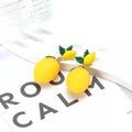 Lemon Fruit Drop Earrings by Trendsi