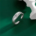 925 Sterling Silver Open Ring by Trendsi