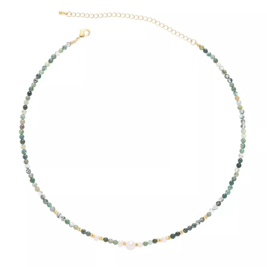 2 Piece Freshwater Pearl 18K Gold-Plated Pendant Necklace by Trendsi