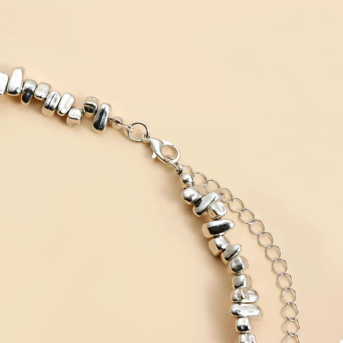 Silver-Plated Heart Necklace by Trendsi
