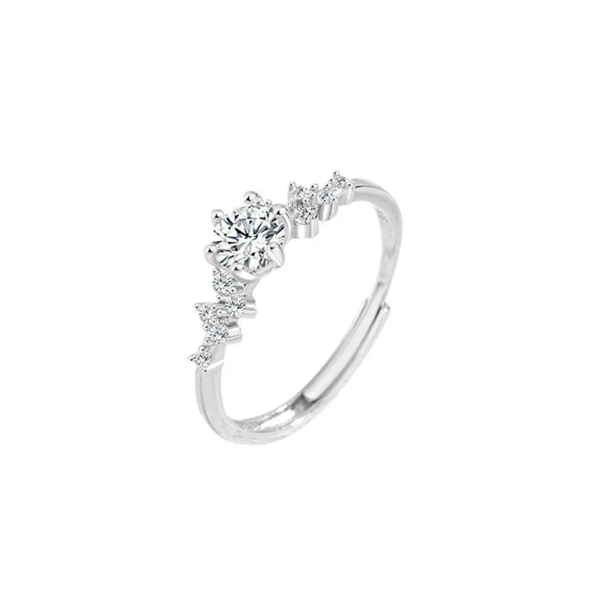 1 Carat Moissanite 925 Sterling Silver Ring by Trendsi