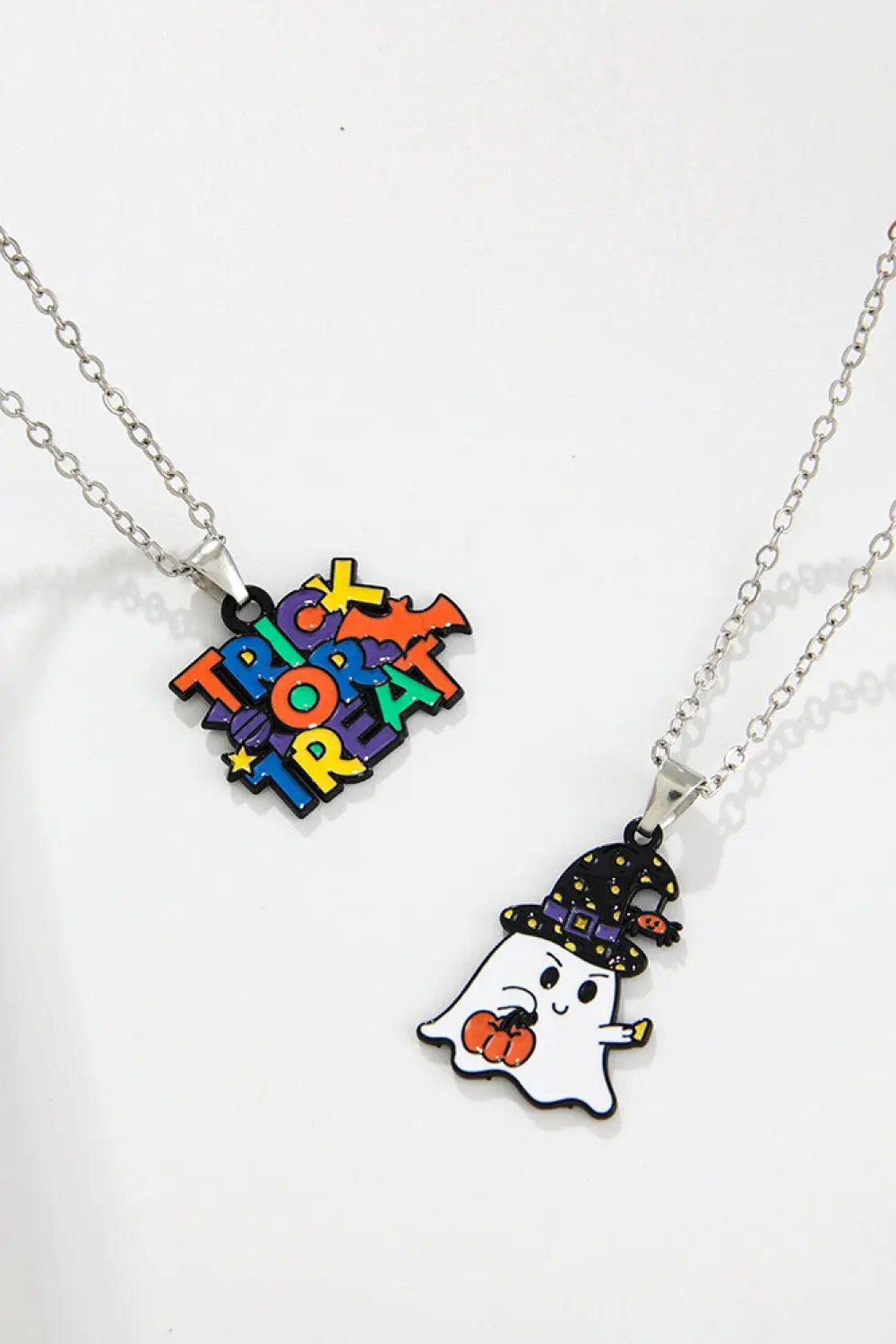 Two-Piece Halloween Theme Necklace Set by Trendsi