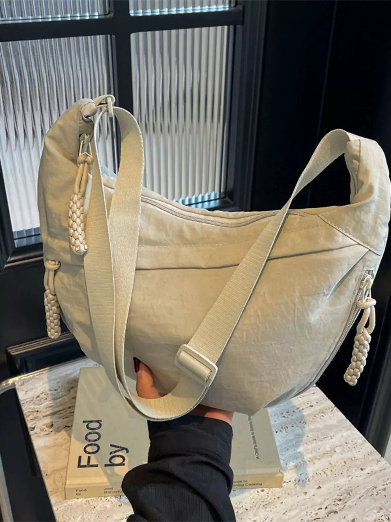 Casual Solid Color Lightweight Crossbody Bag by Trendsi