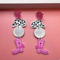 Cowgirl Boots Dangle Earrings by Trendsi