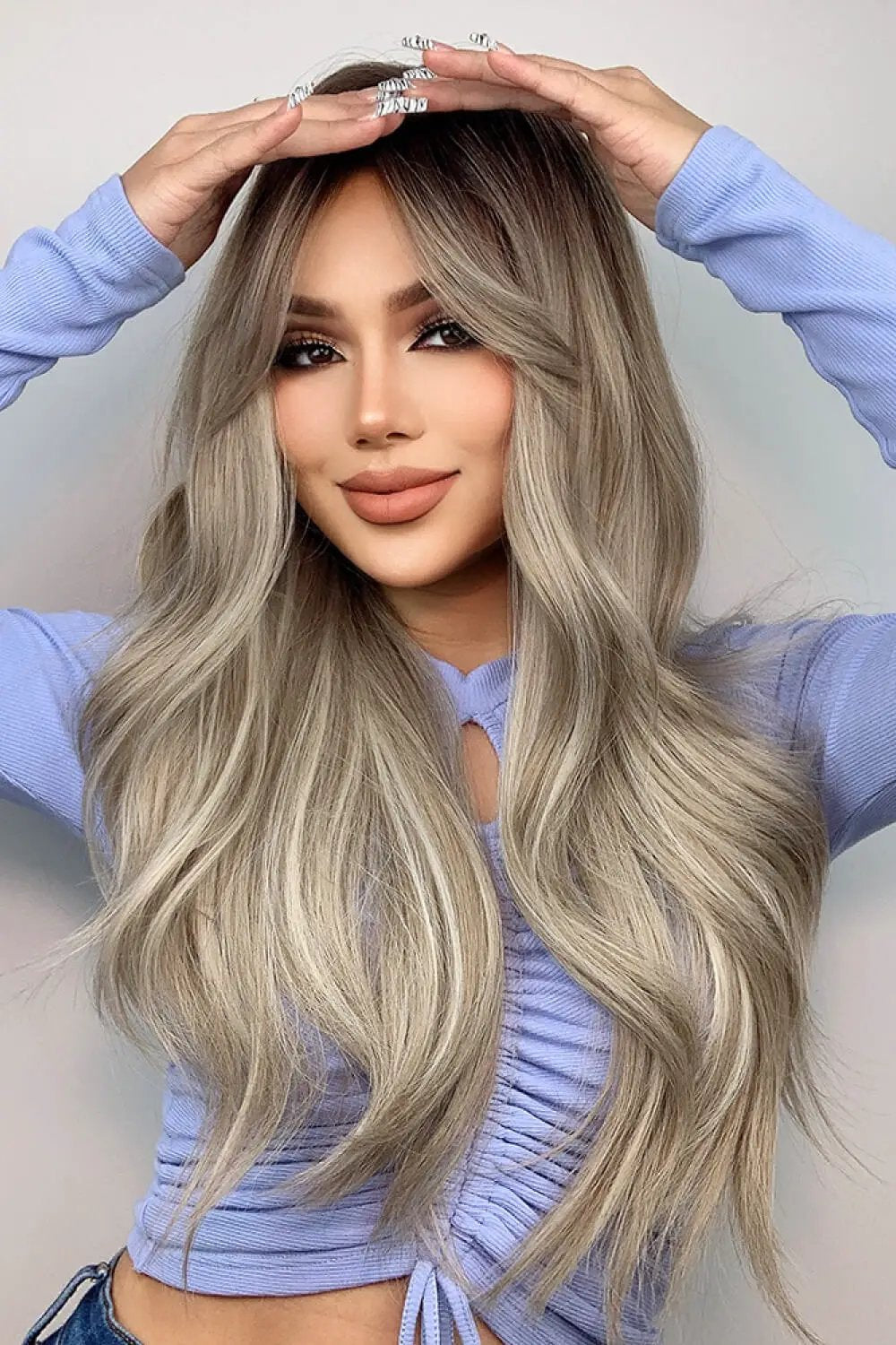 Full Machine Long Wave Wigs 26'' by Trendsi