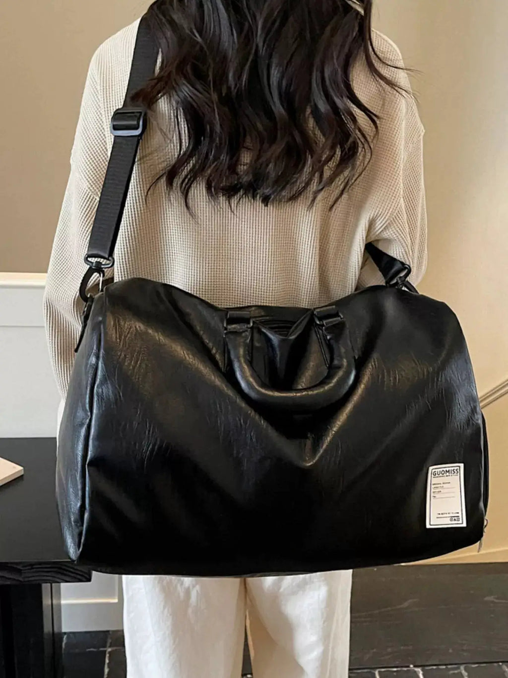 PU Leather Travel Bag by Trendsi