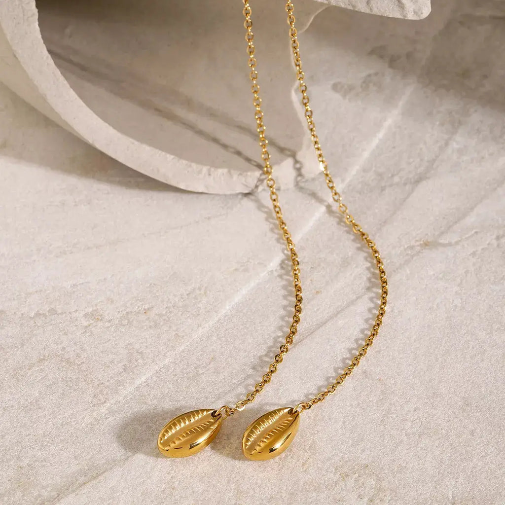 18K Gold-Plated Y-Shaped Necklace by Trendsi
