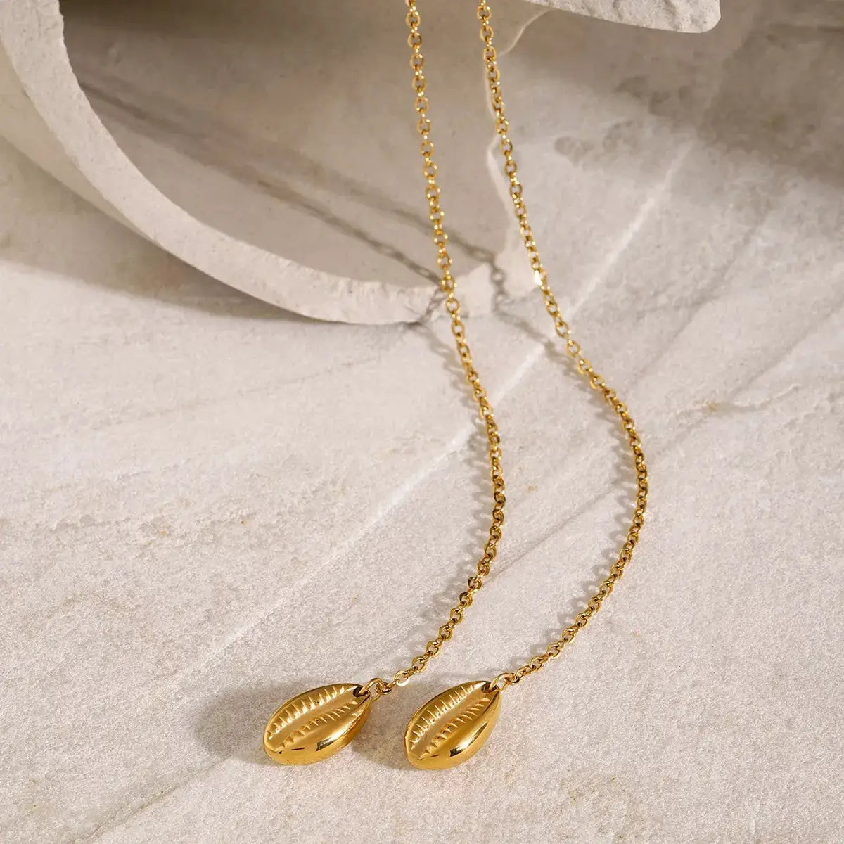 18K Gold-Plated Y-Shaped Necklace by Trendsi