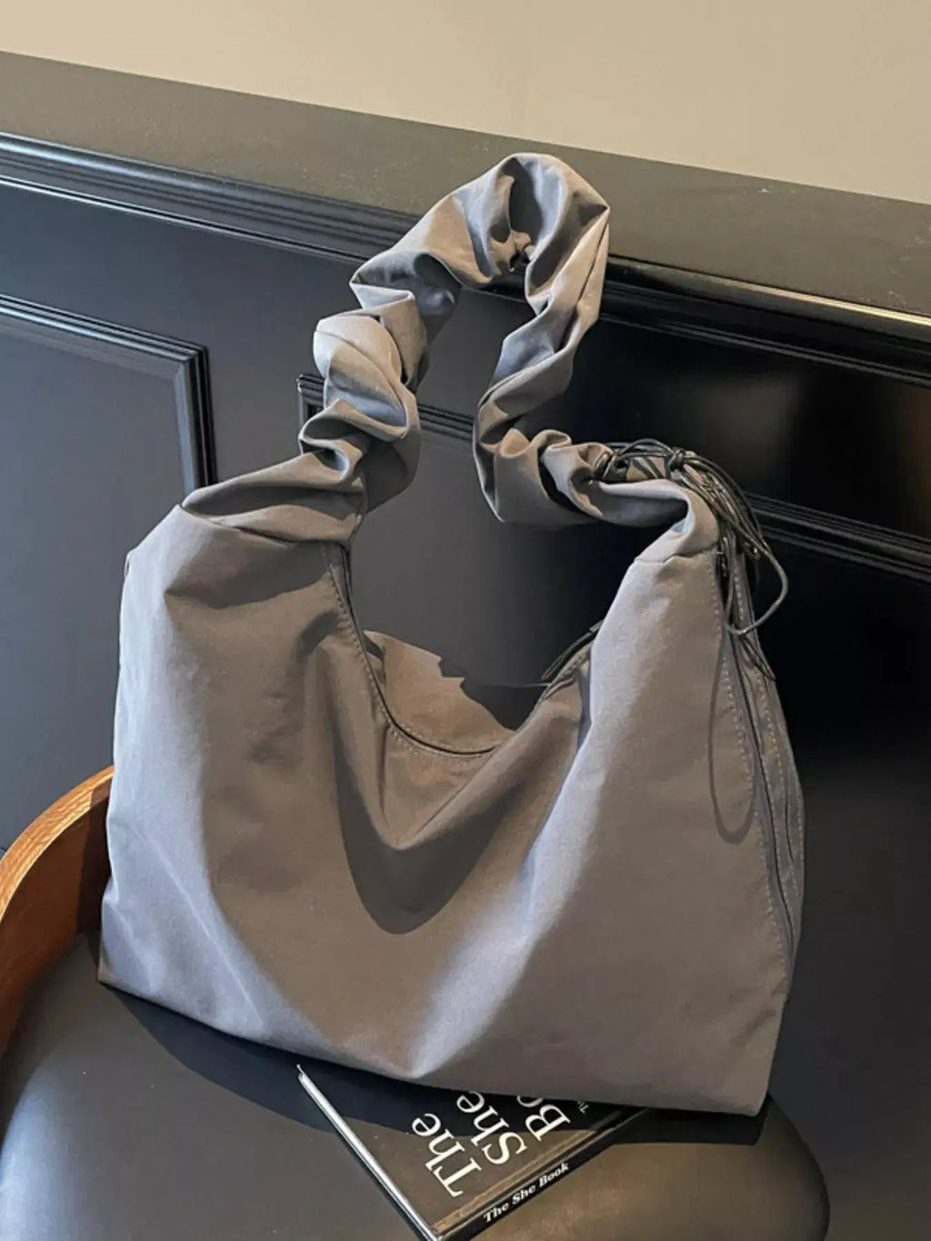 Ruched Handle Lightweight Shoulder Bag by Trendsi