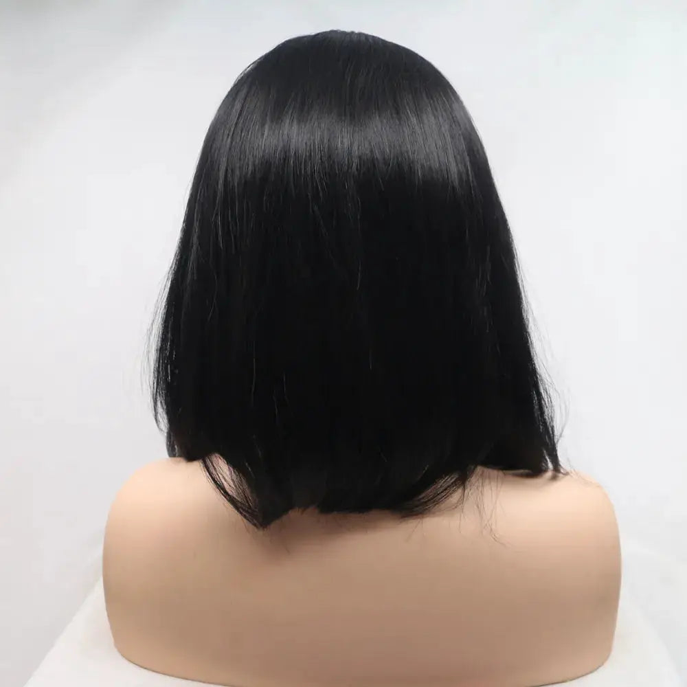 13*3" Lace Front Wigs Synthetic Mid-length Straight 12" 130% Density by Trendsi