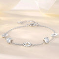 925 Sterling Silver Chain Geometric Bracelet by Trendsi
