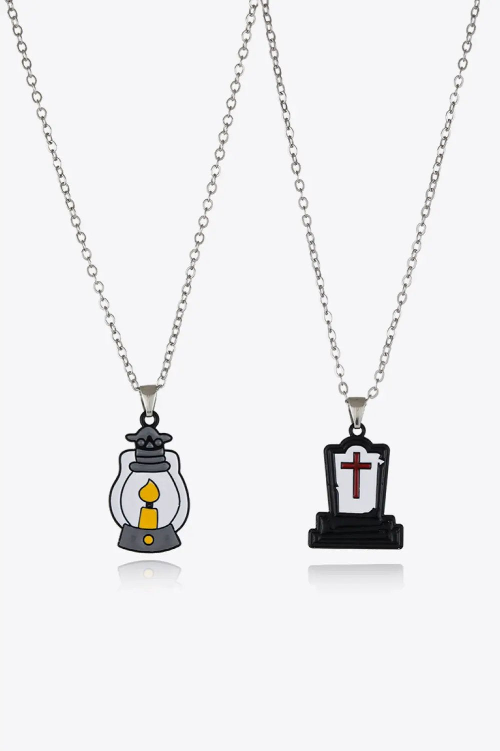 Two-Piece Halloween Theme Necklace Set by Trendsi