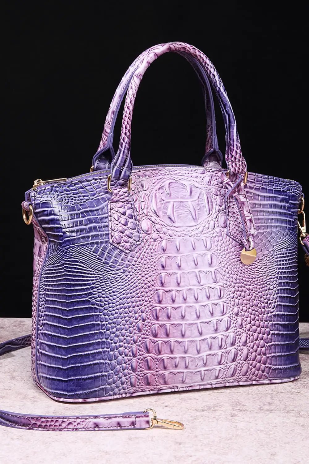 Gradient PU Leather Handbag by Trendsi