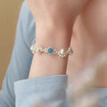 Pearl 925 Sterling Silver Zircon Bracelet by Trendsi