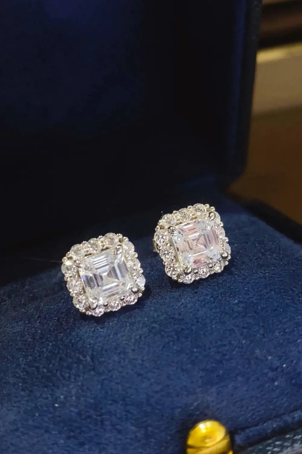 2 Carat Moissanite 925 Sterling Silver Stud Earrings by Trendsi