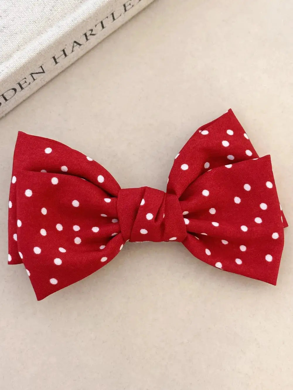 2-Piece Polka Dot Bow Hair Clip by Trendsi