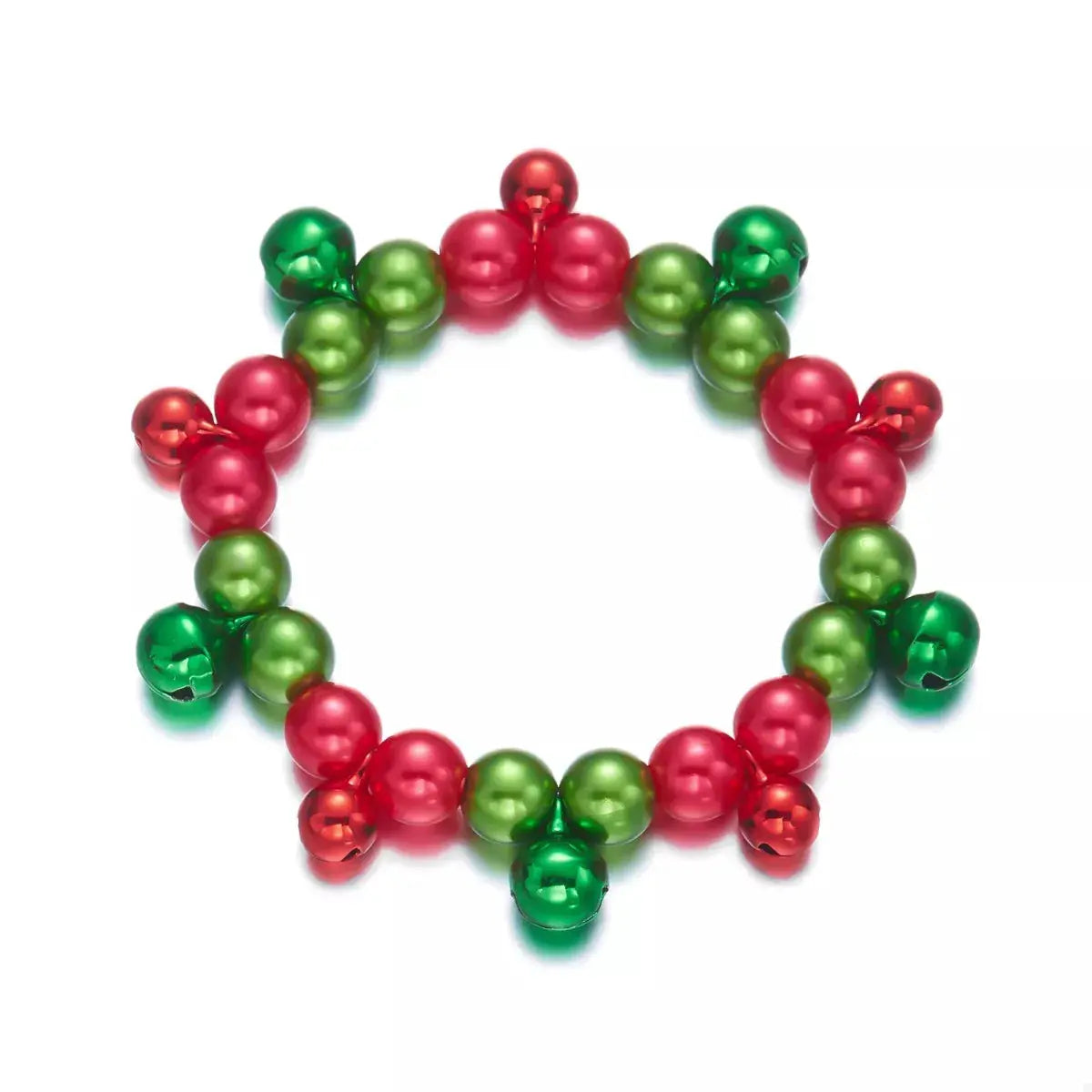 Christmas Holiday Beaded Bell Bracelet by Trendsi