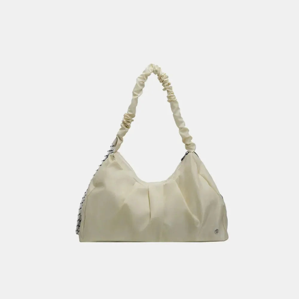 Ruched Large Tote Bag by Trendsi