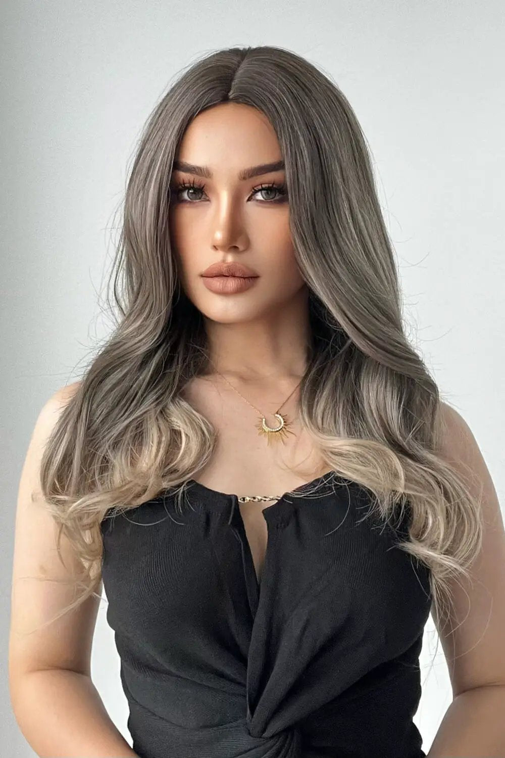 13*1" Full-Machine Wigs Synthetic Long Straight 24" by Trendsi