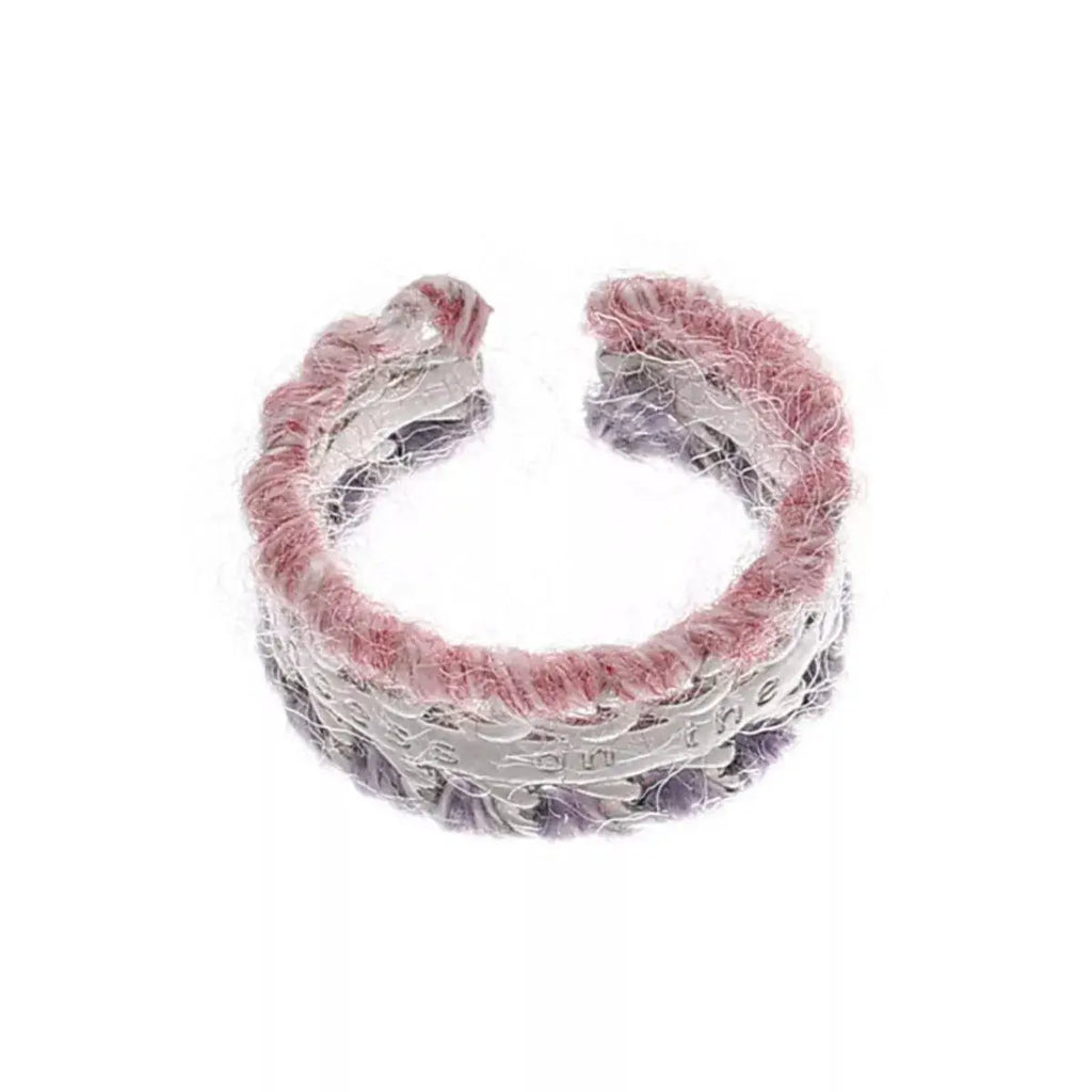Brass Yarn-Wrapped Open Ring by Trendsi