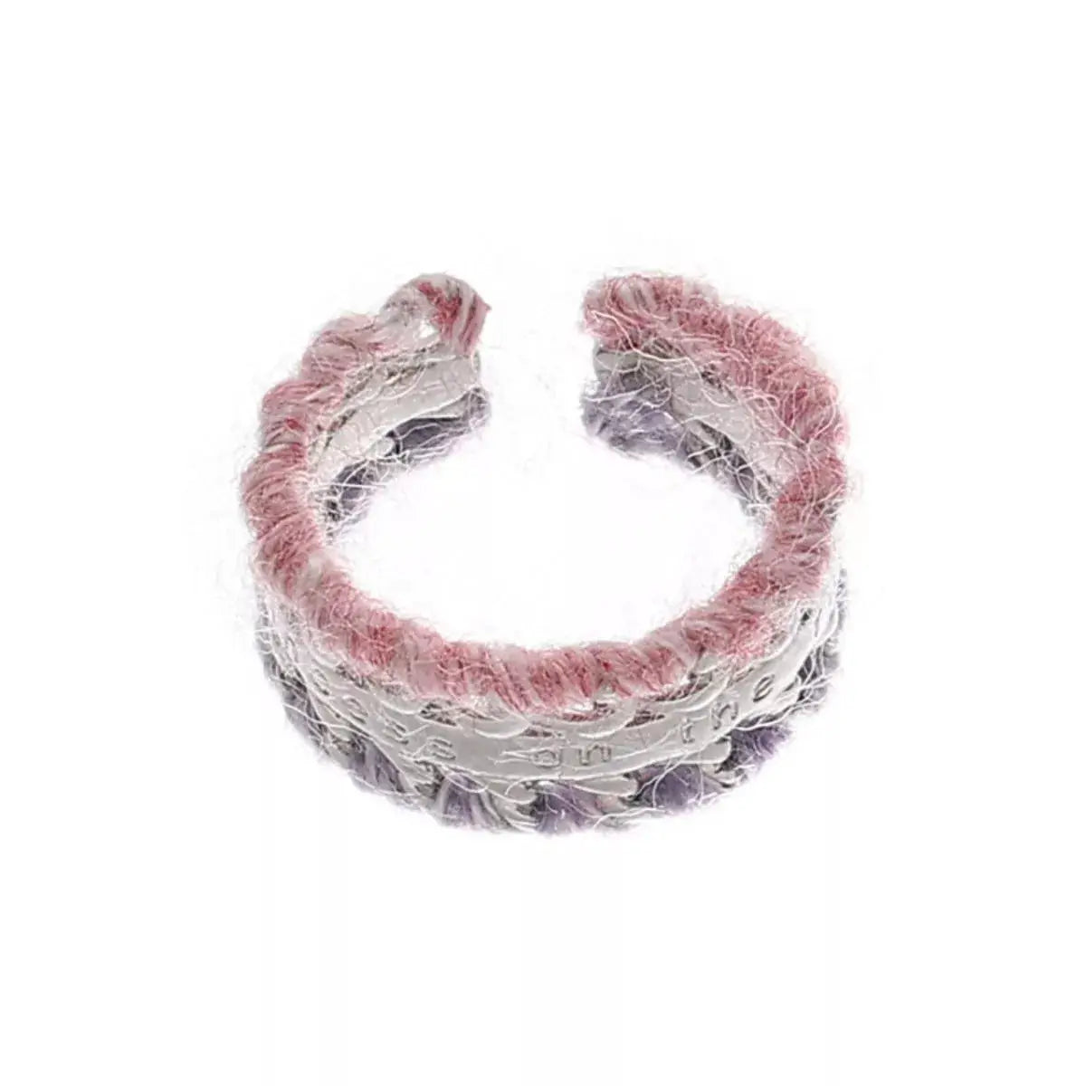Brass Yarn-Wrapped Open Ring by Trendsi