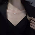 Pearl 925 Sterling Silver Necklace by Trendsi