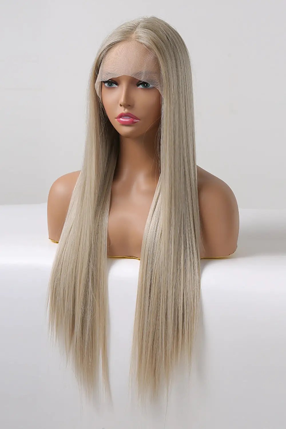 13*2" Lace Front Wigs Synthetic Long Straight 27" 150% Density by Trendsi