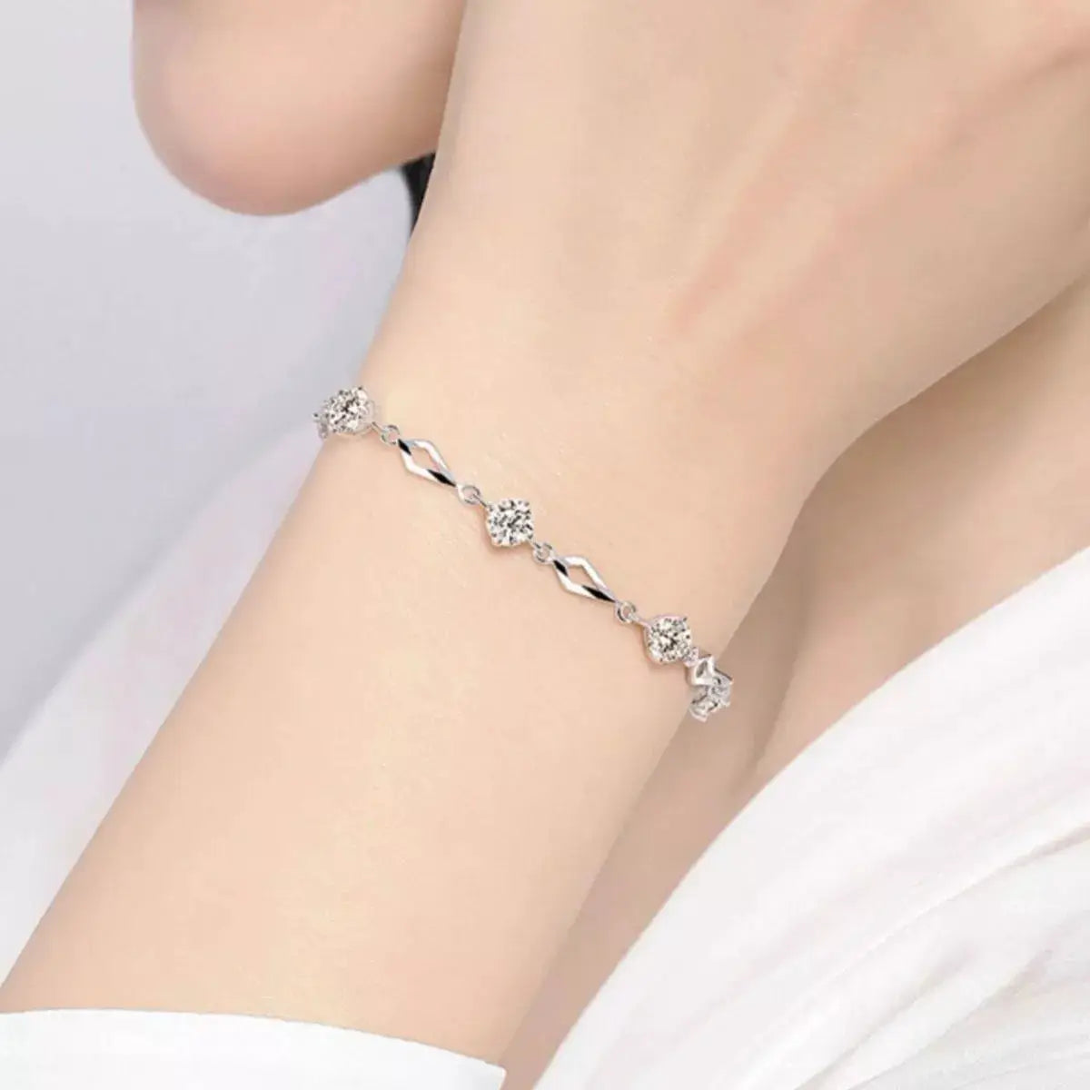 925 Sterling Silver Bracelet by Trendsi