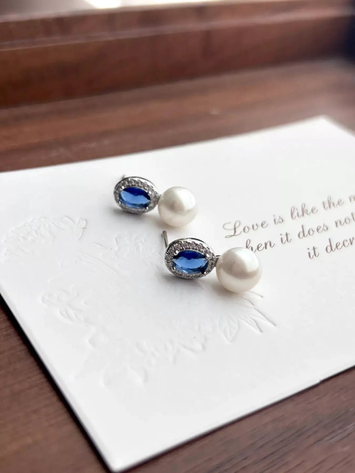 Pearl Drop Earrings by Trendsi