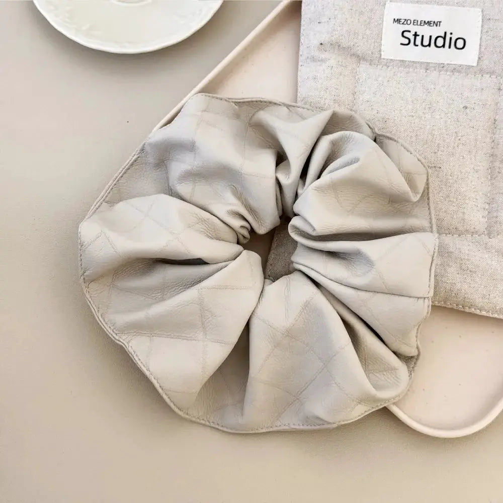 3-Piece PU Leather Elastic Hair Scrunchy by Trendsi