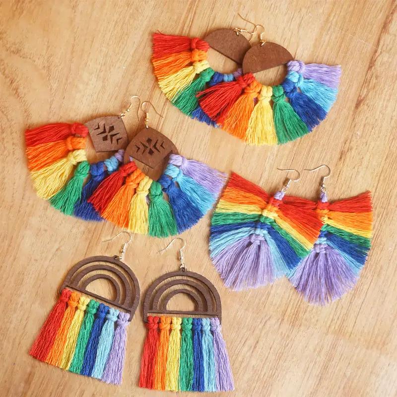 Tassel Detail Drop Earrings by Trendsi